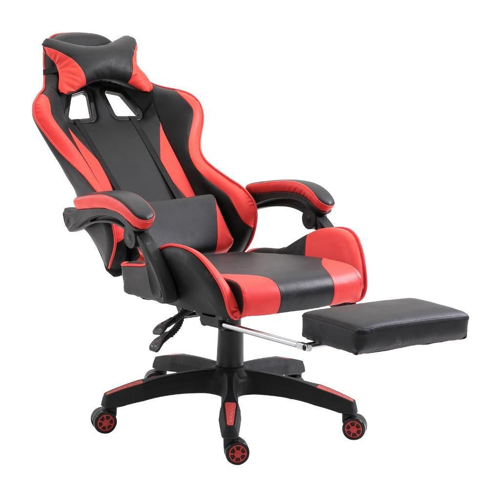 Chaise de bureau Gaming AZRACE simili-cuir avec repose-pieds inclinable 150°