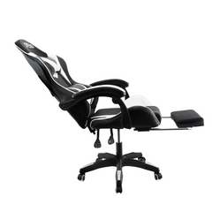 Chaise de bureau Gaming AZRACE simili-cuir avec repose-pieds inclinable 150°