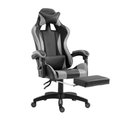 Chaise de bureau Gaming AZRACE simili-cuir avec repose-pieds inclinable 150°