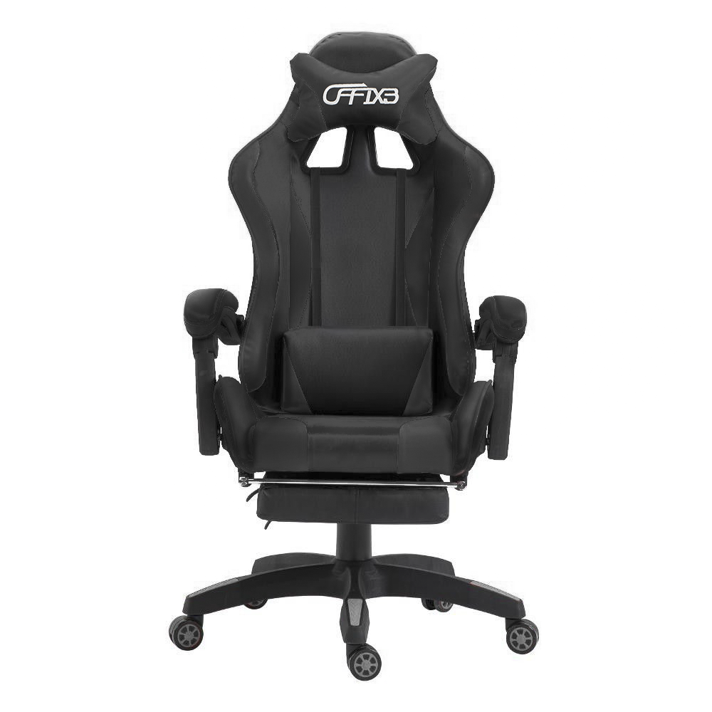 Chaise de bureau Gaming AZRACE simili-cuir avec repose-pieds inclinable 150°