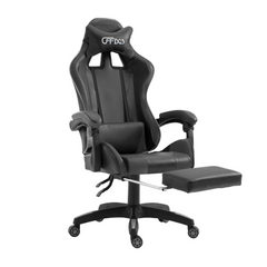 Chaise de bureau Gaming AZRACE simili-cuir avec repose-pieds inclinable 150°