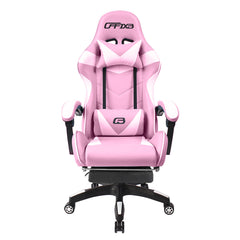 Chaise de bureau Gaming AZRACE simili-cuir avec repose-pieds inclinable 150°