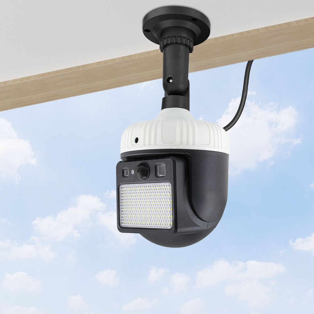 Lampe Solaire Rechargeable Panneau Solaire Détecteur de Mouvement Télécommande