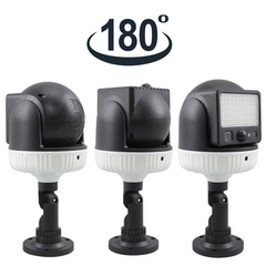 Lampe Solaire Rechargeable Panneau Solaire Détecteur de Mouvement Télécommande