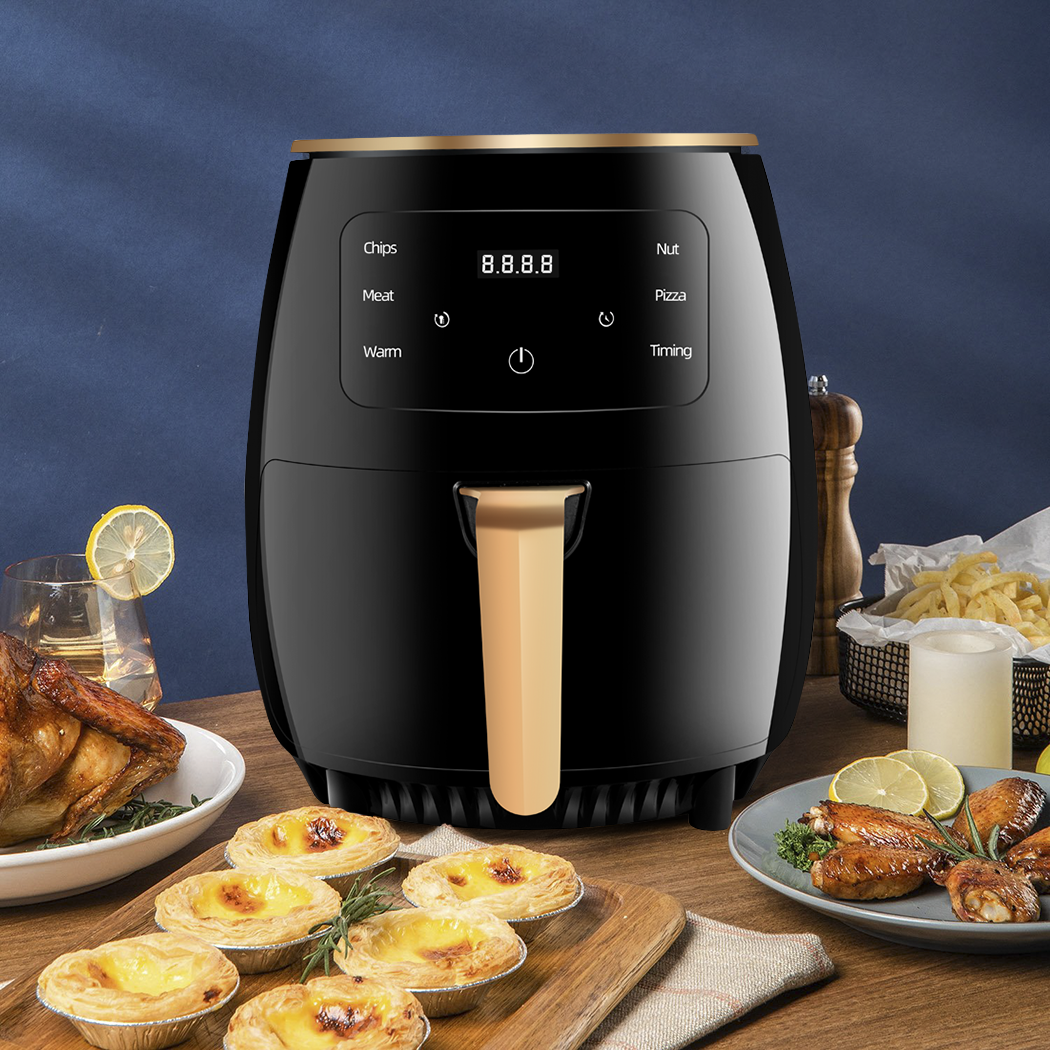 Friteuse à air 200°C Capacité 8L Puissance 1400W avec écran tactile LCD
