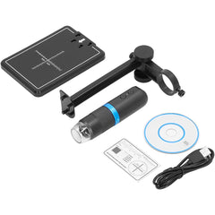 Microscope numérique Wi-Fi LED, grossissement 50x 1000x, résolution HD, Portable