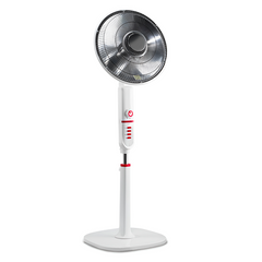 Poêle électrique Parabole 49cm fibre de carbone sur pied 450W et 900W oscillant