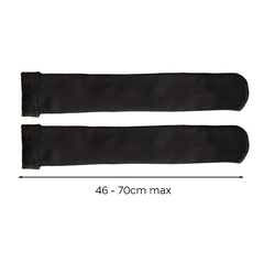 Pack 4 paires chaussettes thermiques 3 noires et 1 beige unisexe taille unique