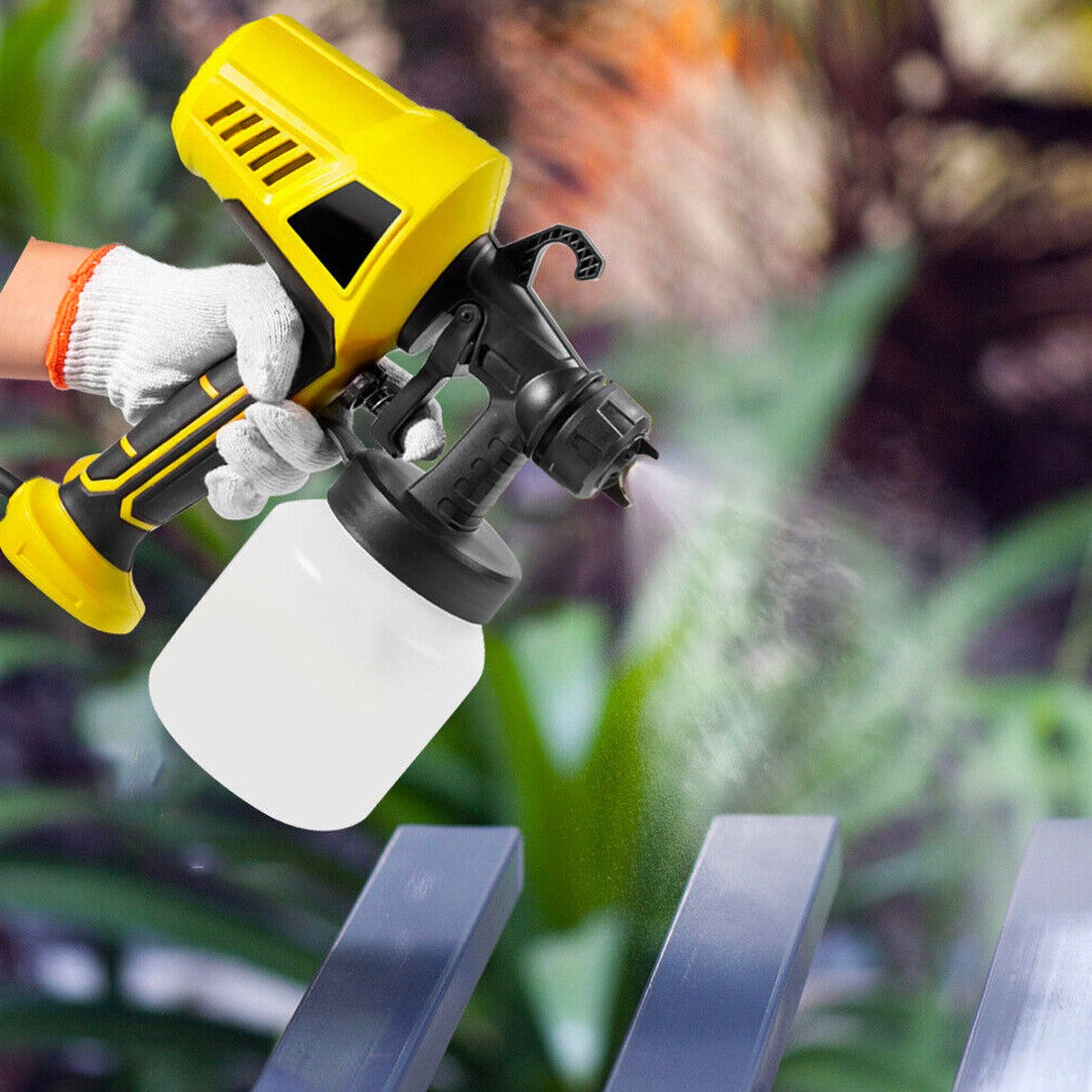 Pistolet de Pulvérisation Électrique 500W Aérographe Capacité 800ml