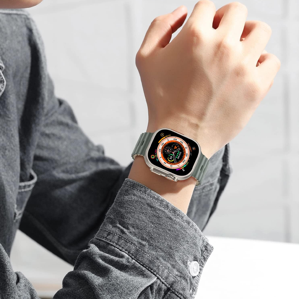 Smartwatch S9 Ultra 49mm Bracelet en Silicone Montre Numérique Podomètre