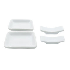 Service Sushi 2 personnes 10 pièces tapis bambou assiette ardoise baguettes bols