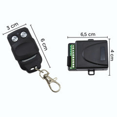 Récepteur 2 télécommandes universelles de 2 canaux 433 MHz portail automatique