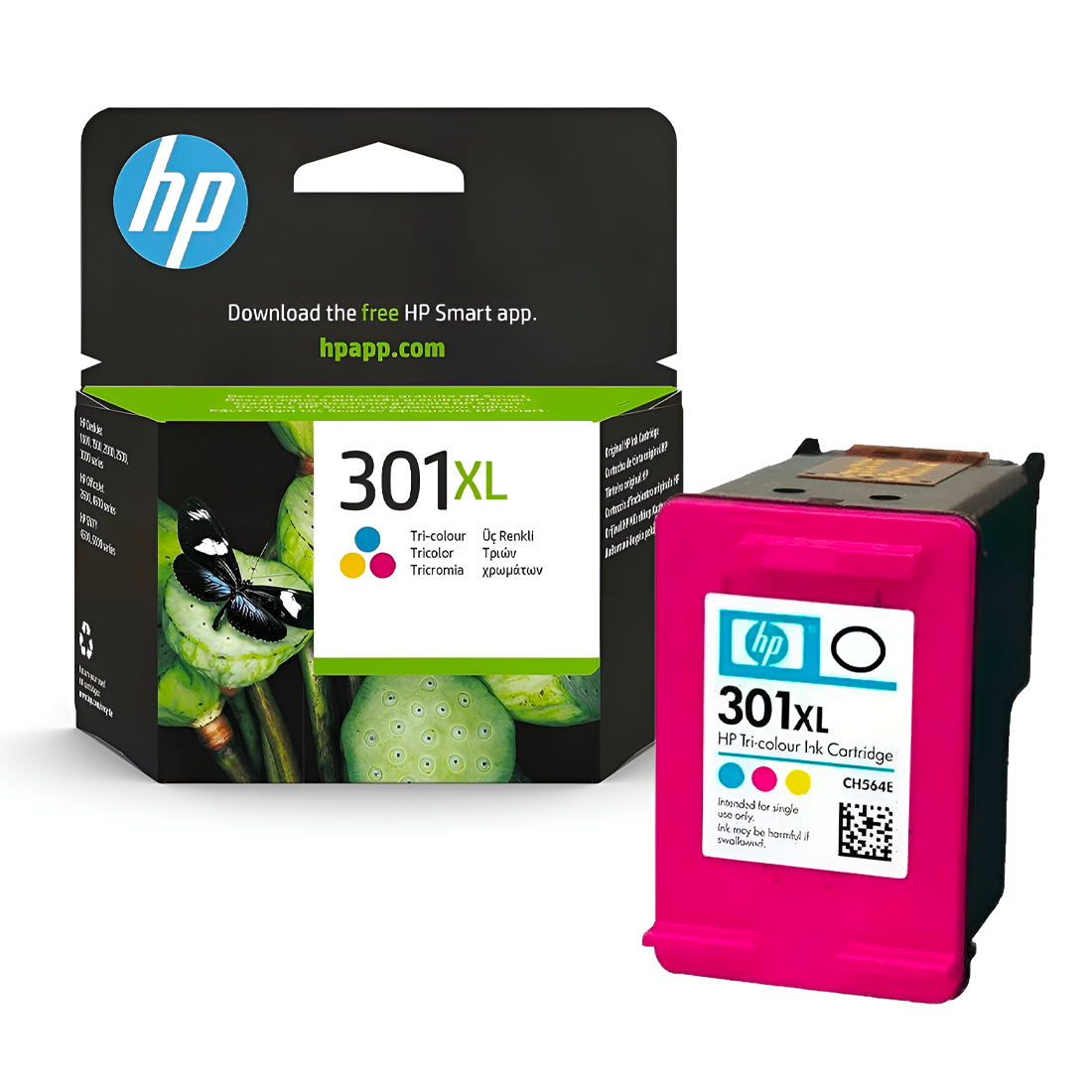 Cartouche HP 301XL CH564EE Tricolore 330 Pages Compatible avec Imprimantes HP