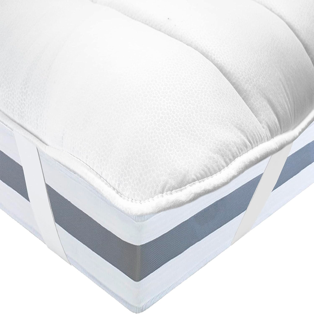 Surmatelas pour lit simple 3 cm 90x200 en microfibre avec élastiques