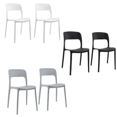 Lot 2 chaises STYLE polypropylène design moderne empilables Home Bar Restaurant