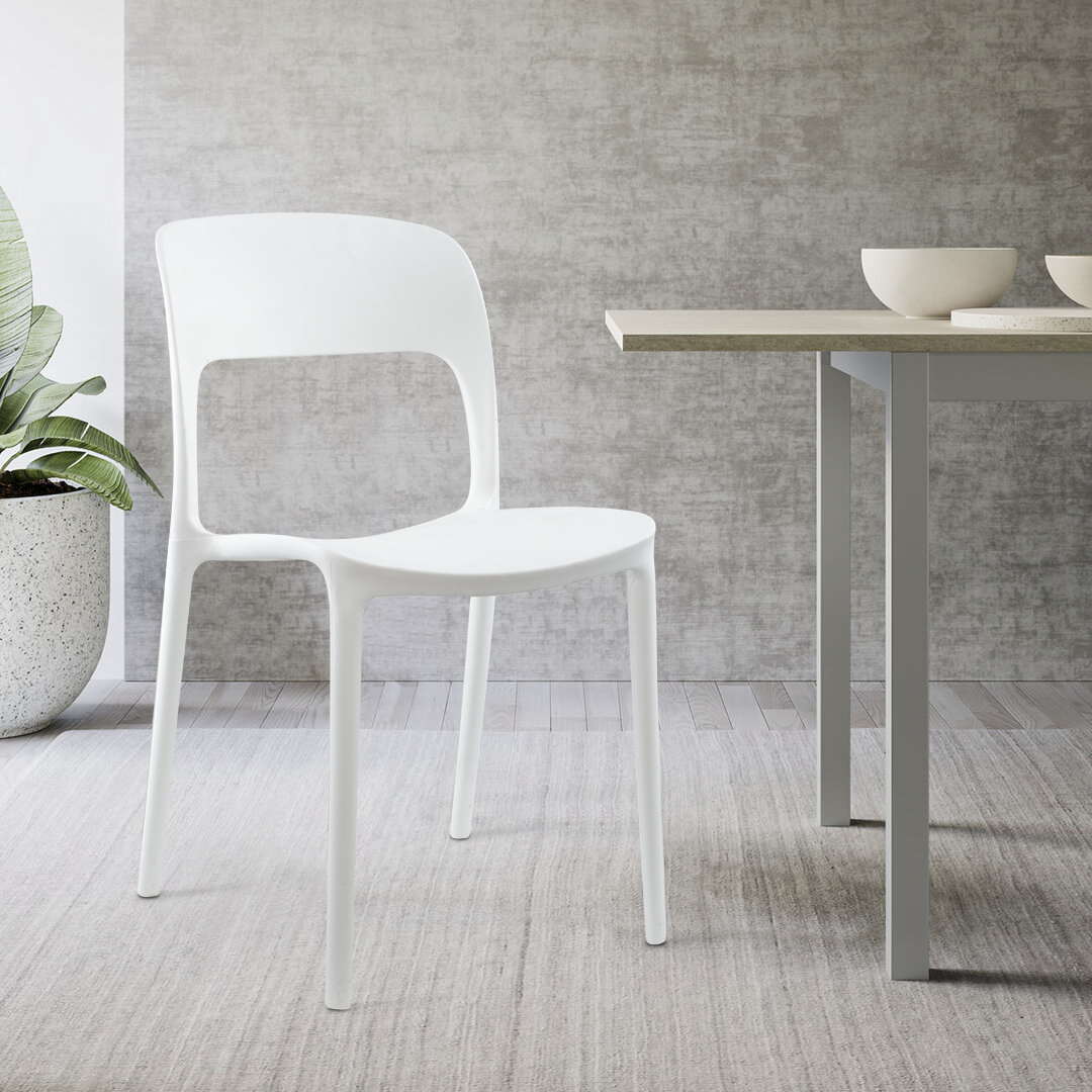 Pack 6 chaises STYLE polypropylène Design moderne empilables Home Bar Restaurant