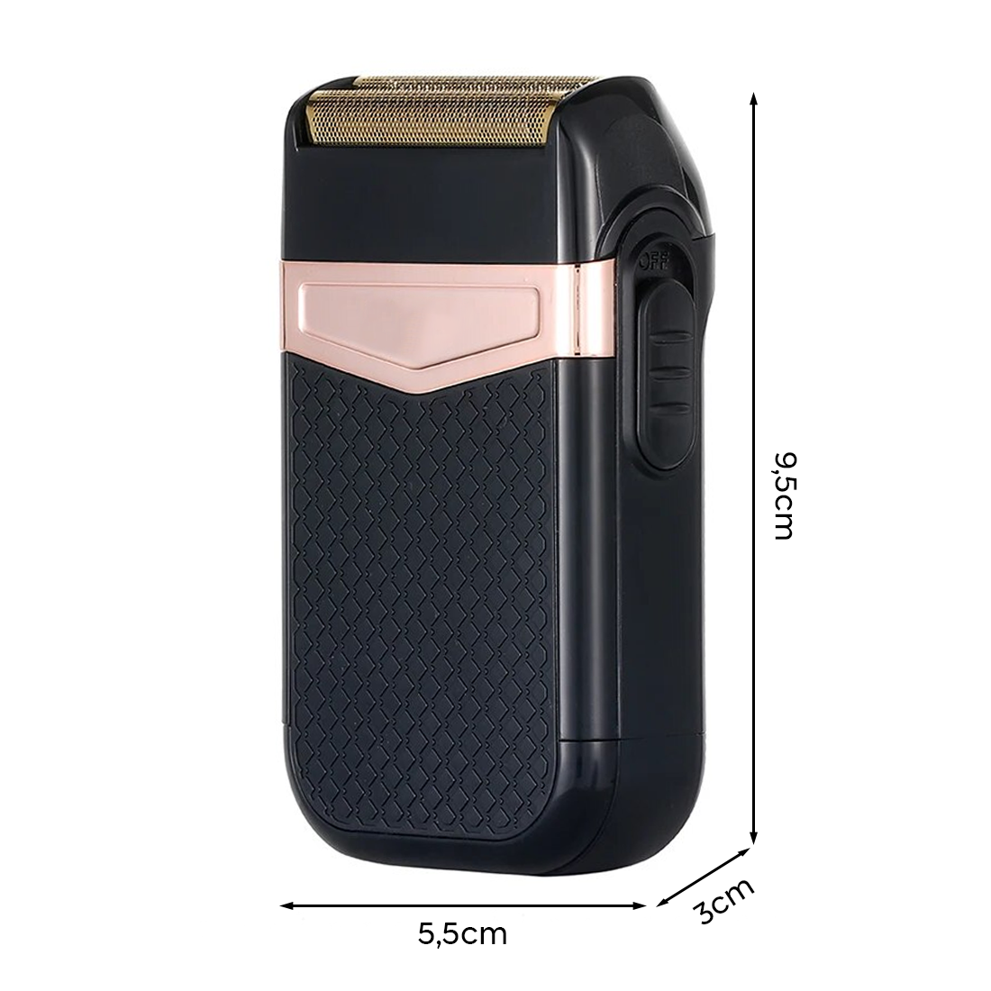Rasoir Électrique Rechargeable USB Portable Imperméable Double Tête de Rechange