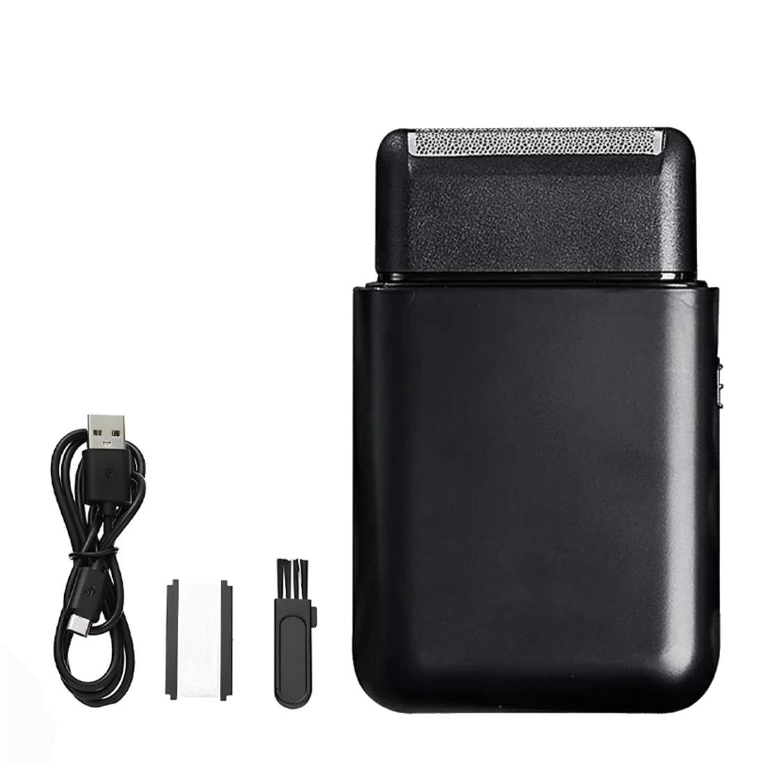 Rasoir à Barbe et Pattes Rechargeable USB et Portable avec Tête de Rechange