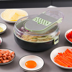 Hachoir à viande Multifonction 9 en 1 Râpe, Broyeur et Coupe Accessoires Inclus