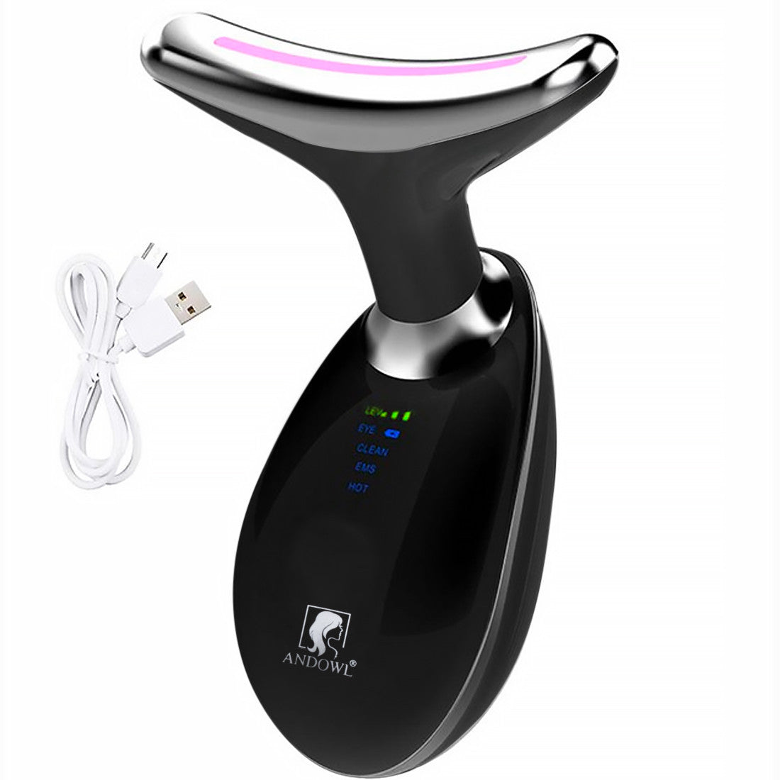 Masseur de Beauté Rechargeable pour Massage Anti-Âge du Cou et du Visage