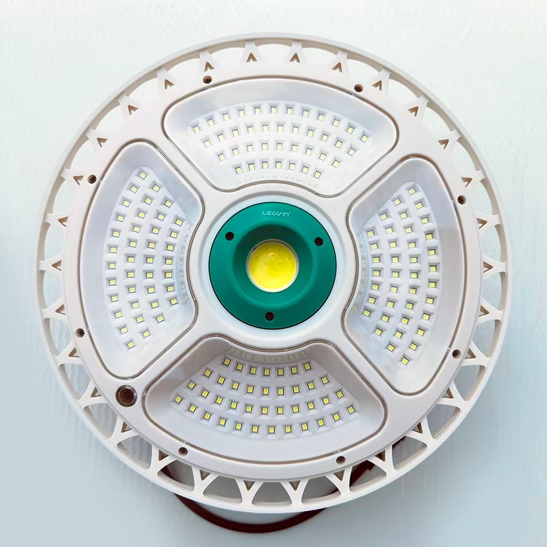Lampe Plafoniera 236 LED 400W 9000mAh IP66 avec Panneau Solaire et Télécommande