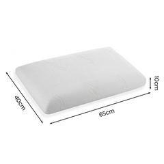 2 Oreillers Mousse Mémoire avec Arôme Frais Soutien Cervical Huiles Essentielles
