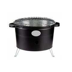 Barbecue à charbon de table rond de 35 cm avec grille portable pour le camping