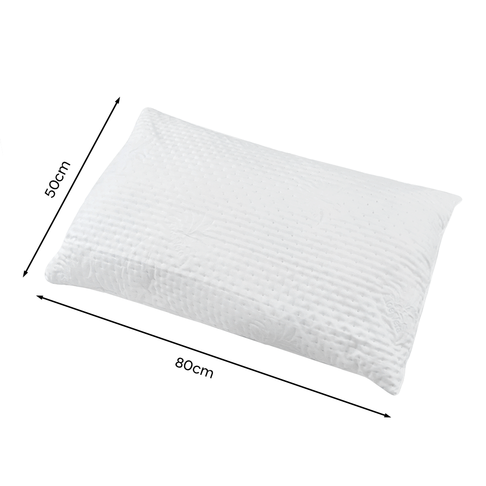 Pack 2 oreillers pour lit en coussins rembourrés de plumes hypoallergéniques