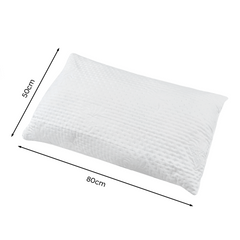 Pack 2 oreillers pour lit en coussins rembourrés de plumes hypoallergéniques