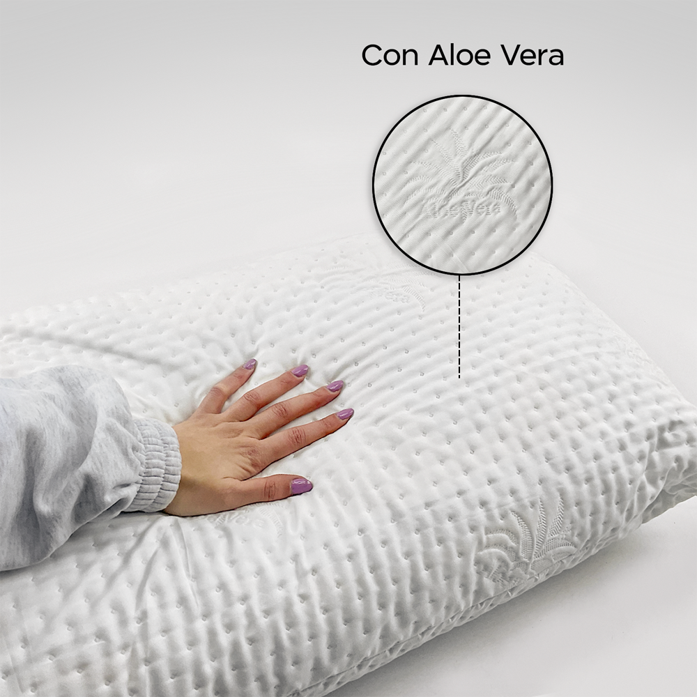 Ensemble de 4 oreillers orthopédiques rembourrés en plumes hypoallergéniques