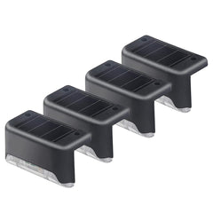 Lot de 4 lampes solaires étanches pour ampoule chaude rechargeable extérieure