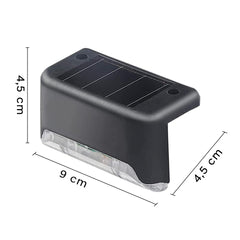 Lot de 4 lampes solaires étanches pour ampoule chaude rechargeable extérieure