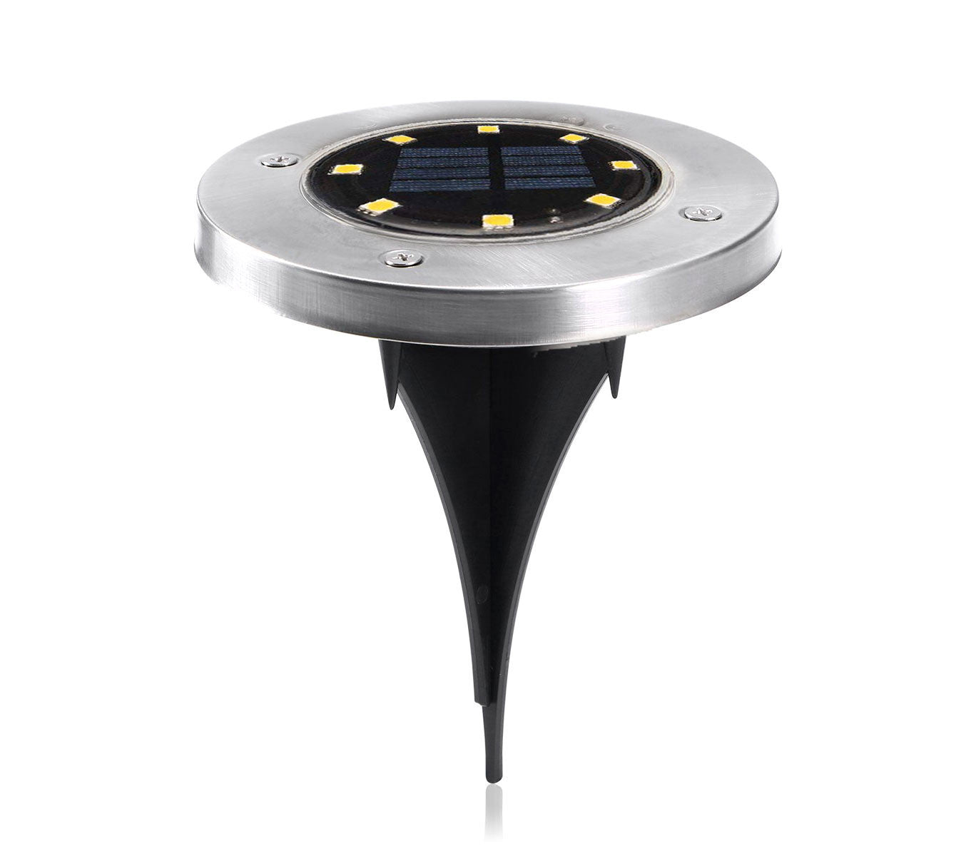 8 pz Projecteur d'Escalier Solaire 8 LED Lumière Froide Imperméable Extérieur