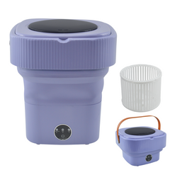 Mini Lave-linge Portable Pliable avec Essorage pour Linge en Voyage et Camping