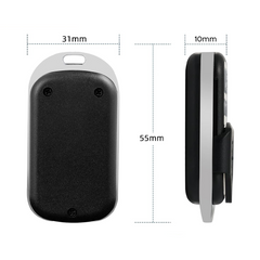 4 pz Télécommande universelle 4 canaux 433 MHz multifonction poche avec crochet