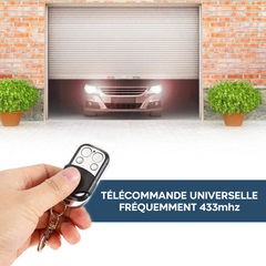 4 pz Télécommande universelle 4 canaux 433 MHz multifonction poche avec crochet
