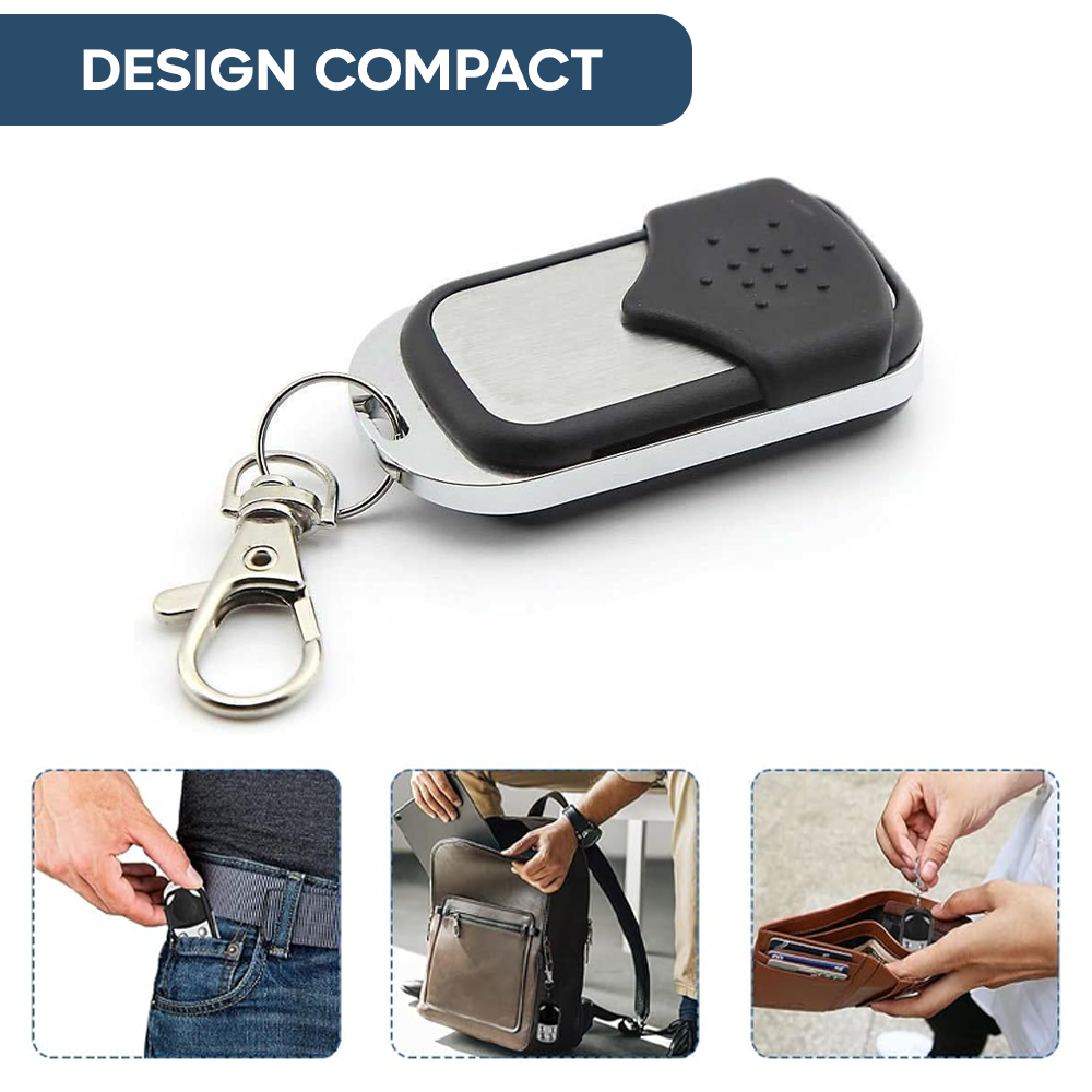 4 pz Télécommande universelle 4 canaux 433 MHz multifonction poche avec crochet