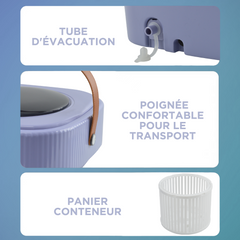 Mini Lave-linge Portable Pliable avec Essorage pour Linge en Voyage et Camping