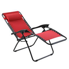 Chaise Gravita Zero pliante avec dossier inclinable fauteuil textilèneà étranger