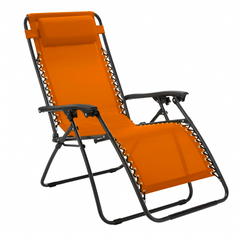 Chaise Gravita Zero pliante avec dossier inclinable fauteuil textilèneà étranger