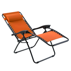 Chaise Gravita Zero pliante avec dossier inclinable fauteuil textilèneà étranger