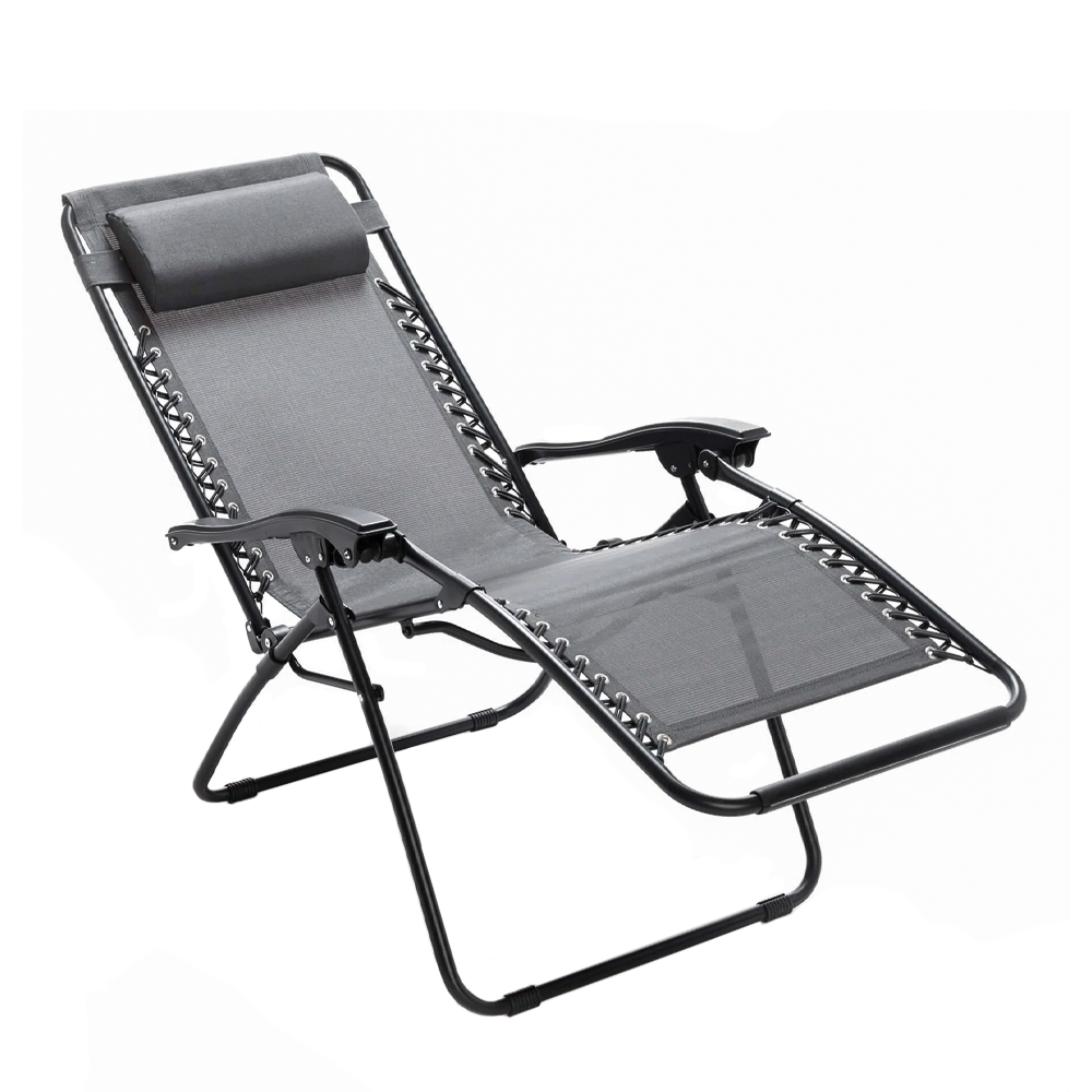Chaise Gravita Zero pliante avec dossier inclinable fauteuil textilèneà étranger