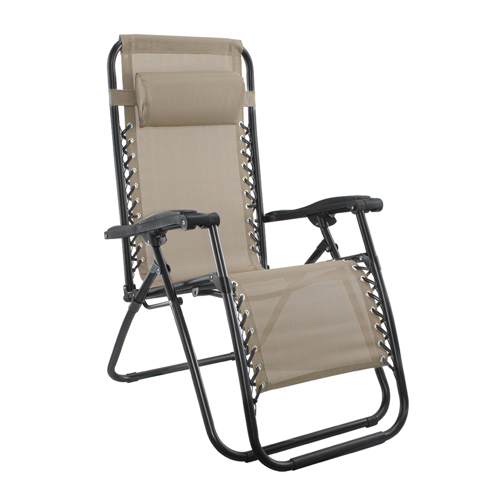 Chaise Gravita Zero pliante avec dossier inclinable fauteuil textilèneà étranger