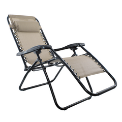 Set 2 chaises pliantes Gravità Zero avec dossier inclinable poltrona textilène