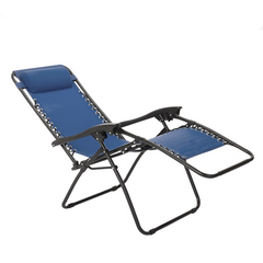 Set 2 chaises pliantes Gravità Zero avec dossier inclinable poltrona textilène