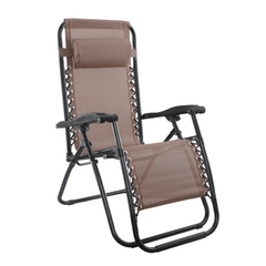Set 2 chaises pliantes Gravità Zero avec dossier inclinable poltrona textilène