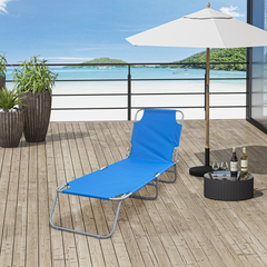 2309 Transat pliant avec dossier réglable pour plage ou jardin
