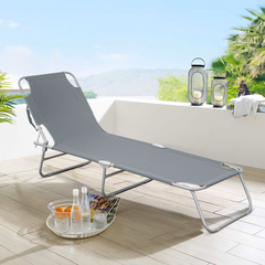2309 Transat pliant avec dossier réglable pour plage ou jardin