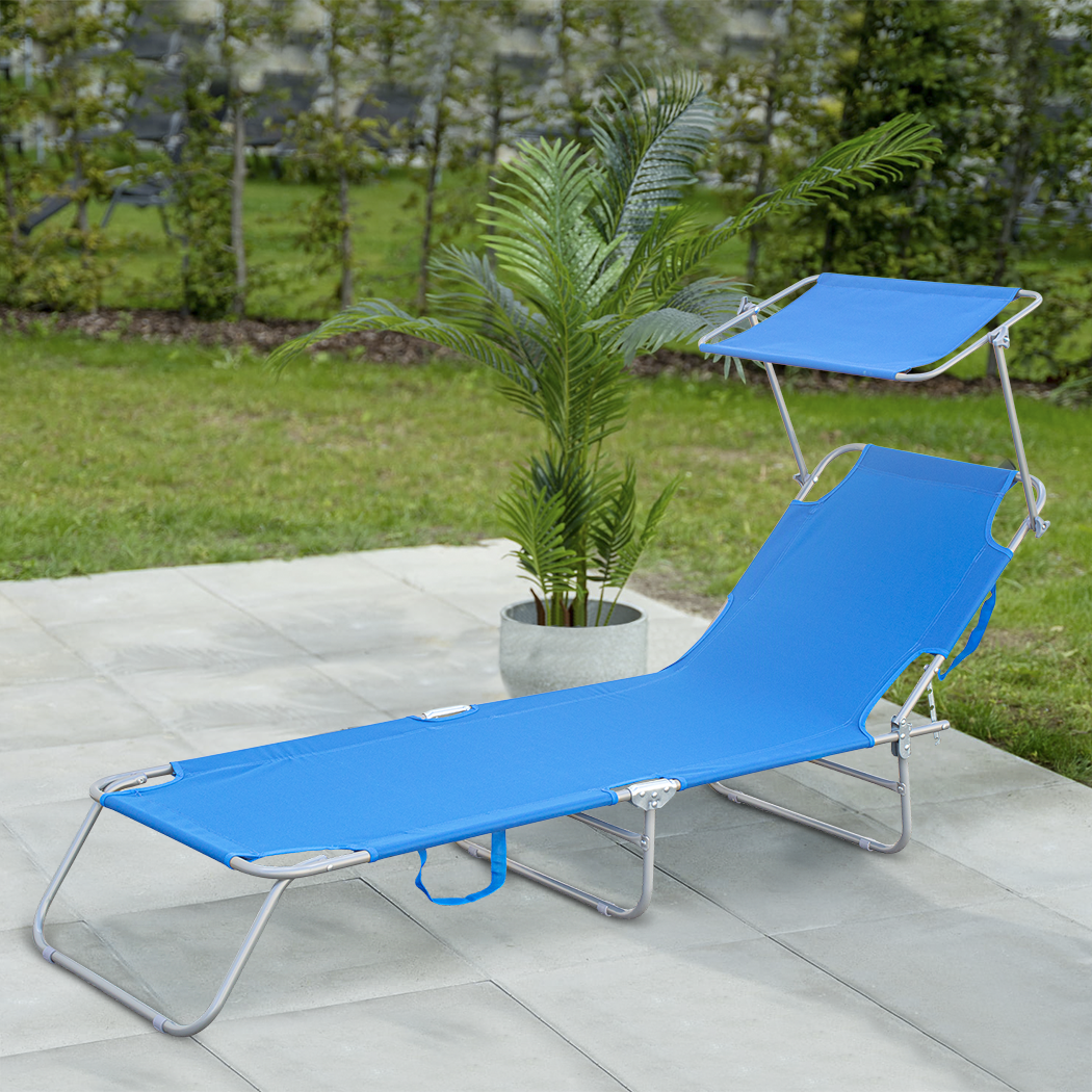 2309P Transat pliant avec dossier réglable et parasol