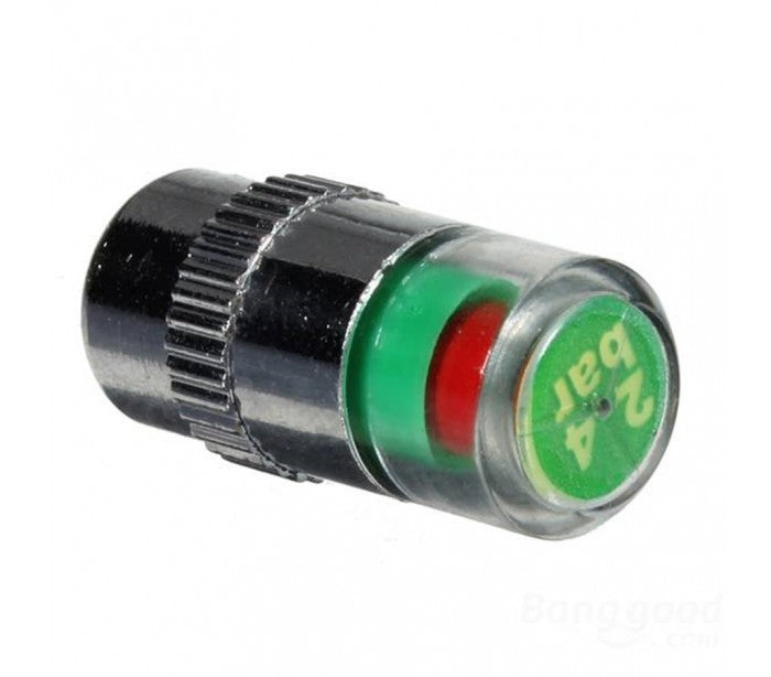 Kit 4 manomètres à roue avec indicateur LED Universel 2,4 bar 36 PSI